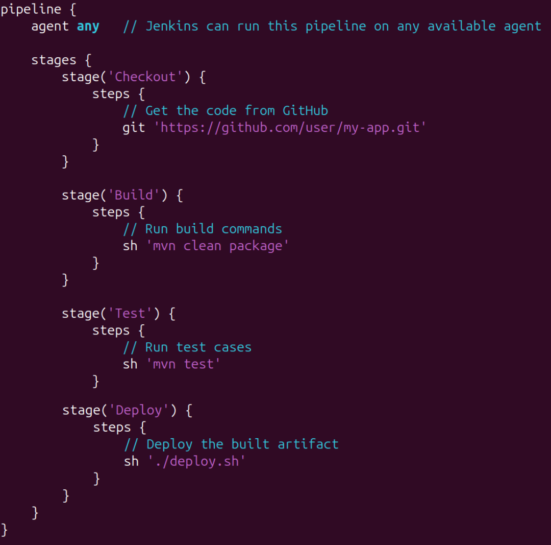 simple jenkins code